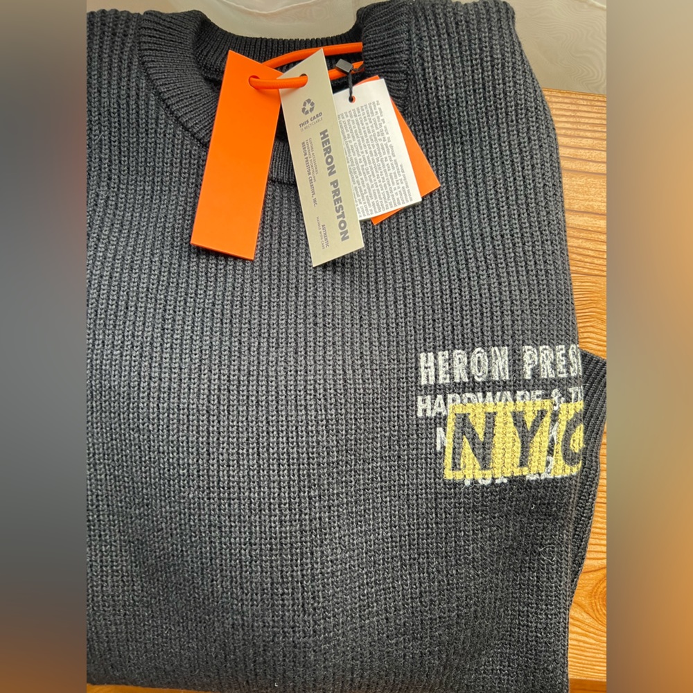 Heron Preston Black “Hardware and Tools” Sweater